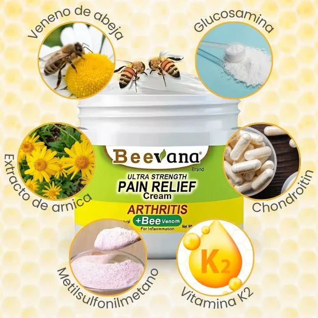 BEEVANA:CREMA REVITALIZANTE MUSCULAR( PAGA 2 LLEVA 4)