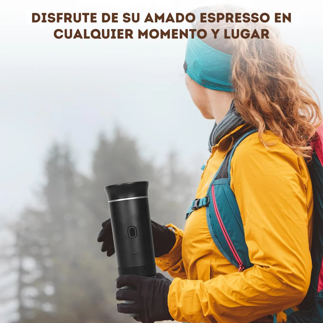 Cafetera Portátil con sistema 3 en 1