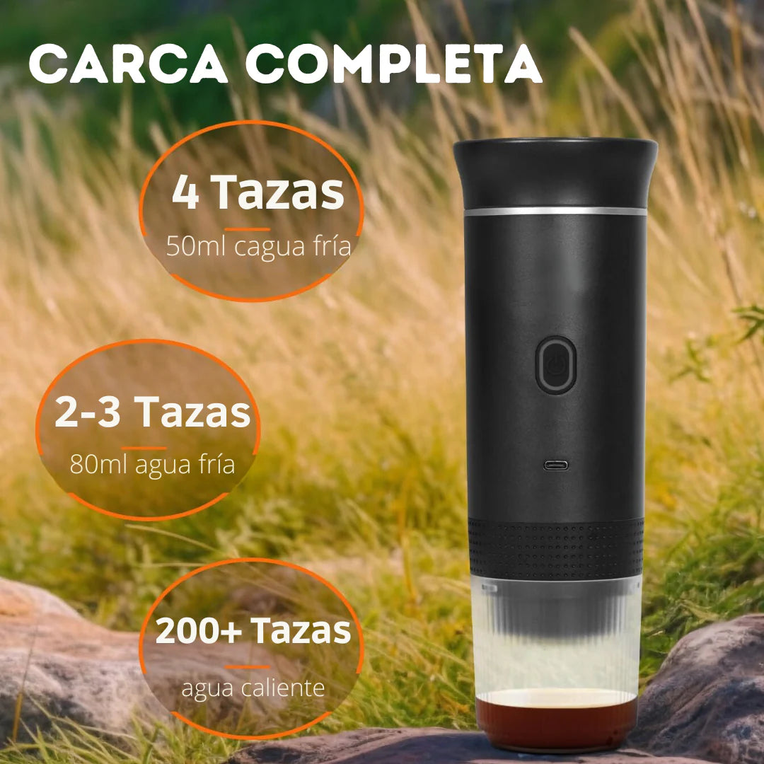 Cafetera Portátil con sistema 3 en 1