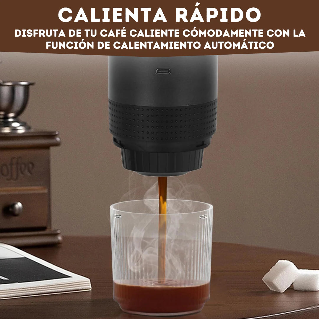 Cafetera Portátil con sistema 3 en 1